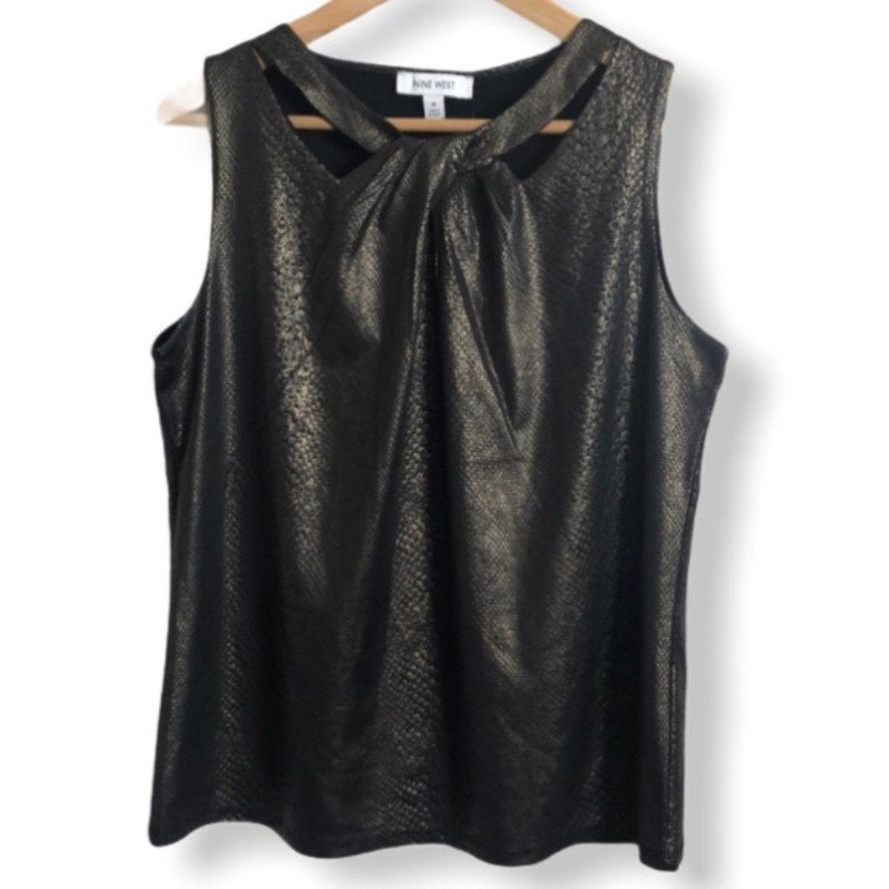 Nine West snake blouse